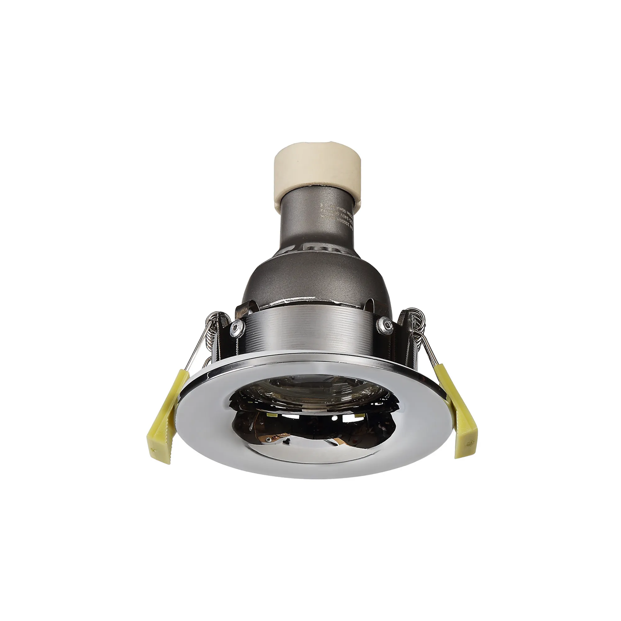 Bruve GU10 Recessed Round Polished Chrome IP65 Downlighter, Cut-Out 68mm DX200402  Dlux Bruve IP65